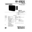 SONY KVA2921S Service Manual cover photo