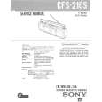 SONY CFS210S Service Manual cover photo