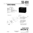 SONY SSU31 Service Manual cover photo