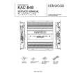KENWOOD KAC848 Service Manual cover photo