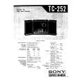 SONY TC-252 Service Manual cover photo