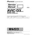 PIONEER AVIC-D3/XU/EW5 Service Manual cover photo