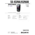 SONY SSXGR600 Service Manual cover photo