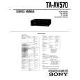 SONY TAAV570 Service Manual cover photo