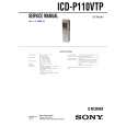 SONY ICDP110VTP Service Manual cover photo