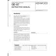 KENWOOD GE-87 Owner's Manual cover photo