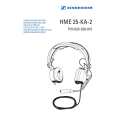 SENNHEISER HME 25-KA-2 Owner's Manual cover photo
