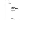 SONY XVM-61EX Owner's Manual cover photo
