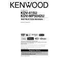 KENWOOD KDV-415U Owner's Manual cover photo