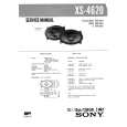 SONY XS4620 Service Manual cover photo
