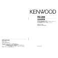 KENWOOD RX-260 Owner's Manual cover photo