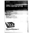 SONY VPH-1251Q Owner's Manual cover photo