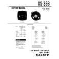 SONY XS-36B Service Manual cover photo