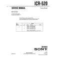 SONY ICR-520 Service Manual cover photo