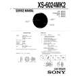 SONY XS-6024MK2 Service Manual cover photo