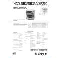 SONY HCDDR3 Service Manual cover photo