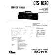 SONY CFS1020 Service Manual cover photo