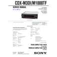 SONY CDXM1000TF Service Manual cover photo