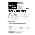 PIONEER SXP930 Service Manual cover photo