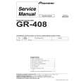 PIONEER GR408 Service Manual cover photo