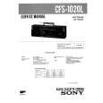 SONY CFS1020L Service Manual cover photo