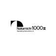 NAKAMICHI 1000II Owner's Manual cover photo
