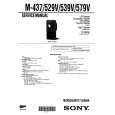 SONY M579V Service Manual cover photo