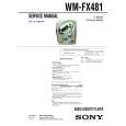 SONY WMFX481 Service Manual cover photo