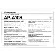 PIONEER AP-A108 Owner's Manual cover photo