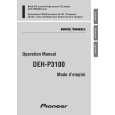 PIONEER DEHP3100 Owner's Manual cover photo