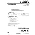 SONY DES52CK Service Manual cover photo