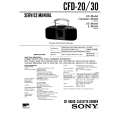 SONY CFD-20 Service Manual cover photo