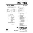 SONY MHC7700D Service Manual cover photo