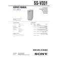 SONY SSV331 Service Manual cover photo