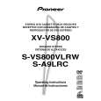 PIONEER XV-VS800/DDXJ/AR Owner's Manual cover photo