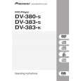PIONEER DV383S Owner's Manual cover photo