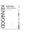 KENWOOD KMT5032 Owner's Manual cover photo