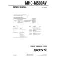 SONY MHCM500AV Service Manual cover photo
