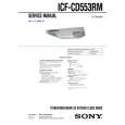 SONY ICFCD553RM Service Manual cover photo