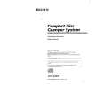 SONY CDX-424RF Owner's Manual cover photo