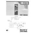 SONY RMV70 Service Manual cover photo