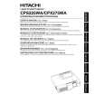 HITACHI CPS225WA Owner's Manual cover photo