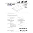 SONY XM754HX Service Manual cover photo
