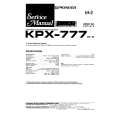 PIONEER KPX777 Service Manual cover photo