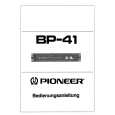 PIONEER BP-41 Owner's Manual cover photo