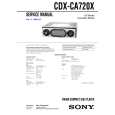 SONY CDXCA720X Service Manual cover photo
