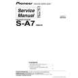 PIONEER S-A7/XMD/E Service Manual cover photo