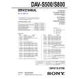 SONY DAVS500 Service Manual cover photo