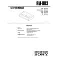 SONY RM-DB3 Service Manual cover photo