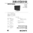SONY XVM6100 Service Manual cover photo